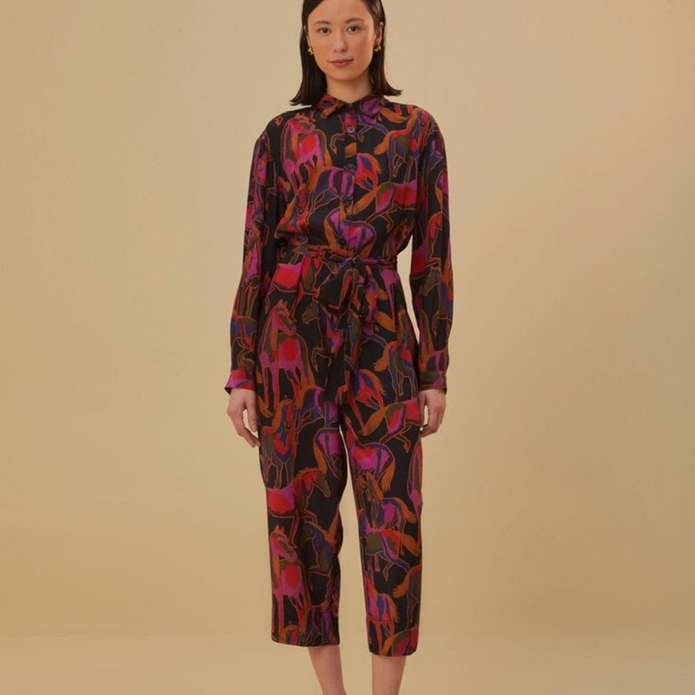 Horse patten farm rio  Multicolor Jumpsuit